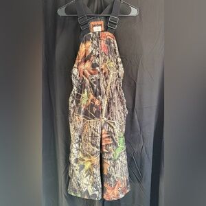 Deer Camp Camo Insulated Overalls YOUTH SMALL